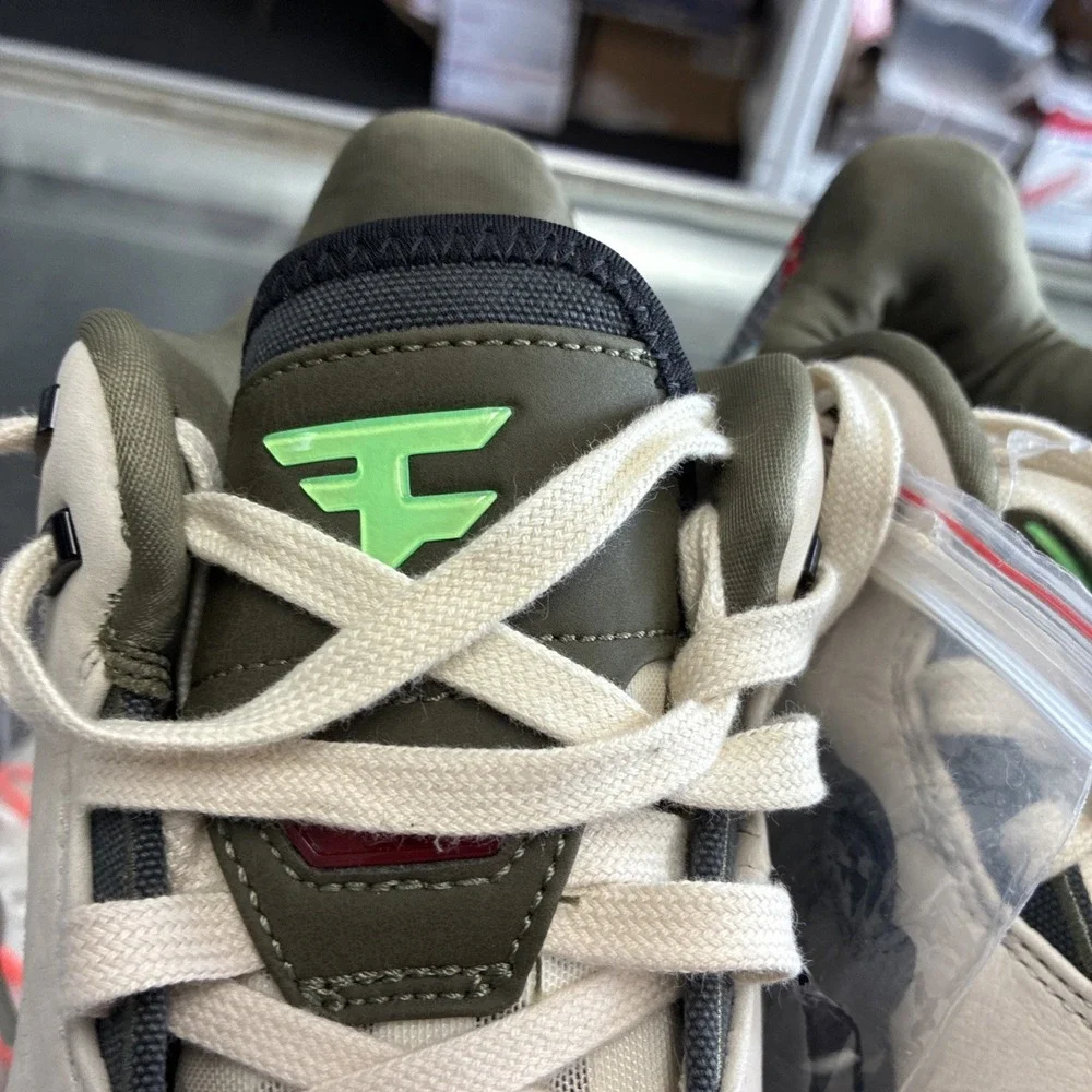FaZe Clan × Nike LeBron NXXT Gen AMPD Light Cream Olive SZ 8 HF0715-200 No Box